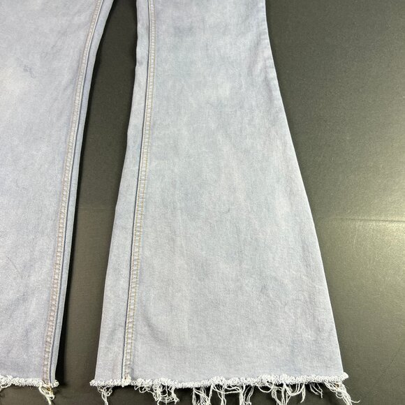 We The Free Jeans Women's 27x30* Curvy High Rise Flare Purple Faded Denim Tag 28 - Picture 6 of 16